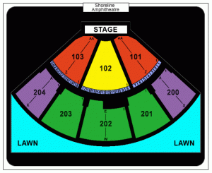 shoreline amphitheatre represents indicates blocks