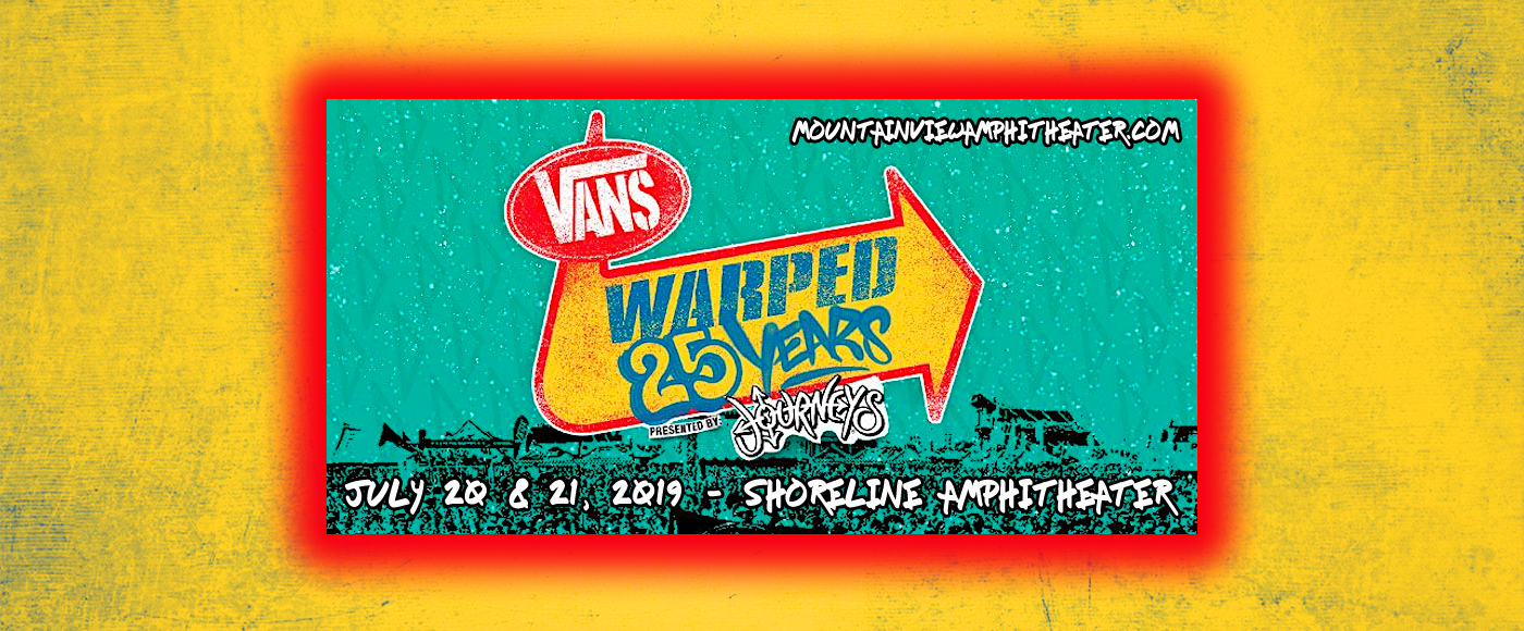 Vans Warped Tour 2 Day Pass Tickets 20th July Shoreline