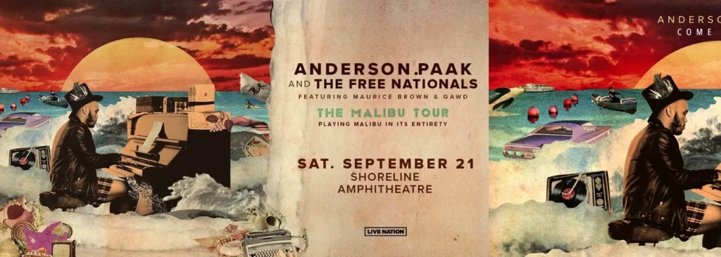 Anderson .Paak and The Free Nationals at Shoreline Amphitheatre - CA